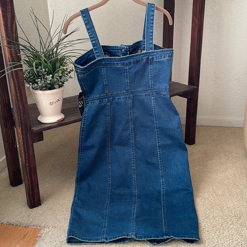 New York & Company Denim Dress - Picture 2 of 8